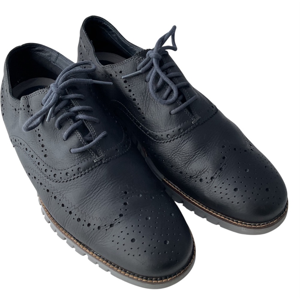 Cole Haan C25005 Zerøgrand Black Leather Wingtip Oxford Shoes Men’s Size 13 M